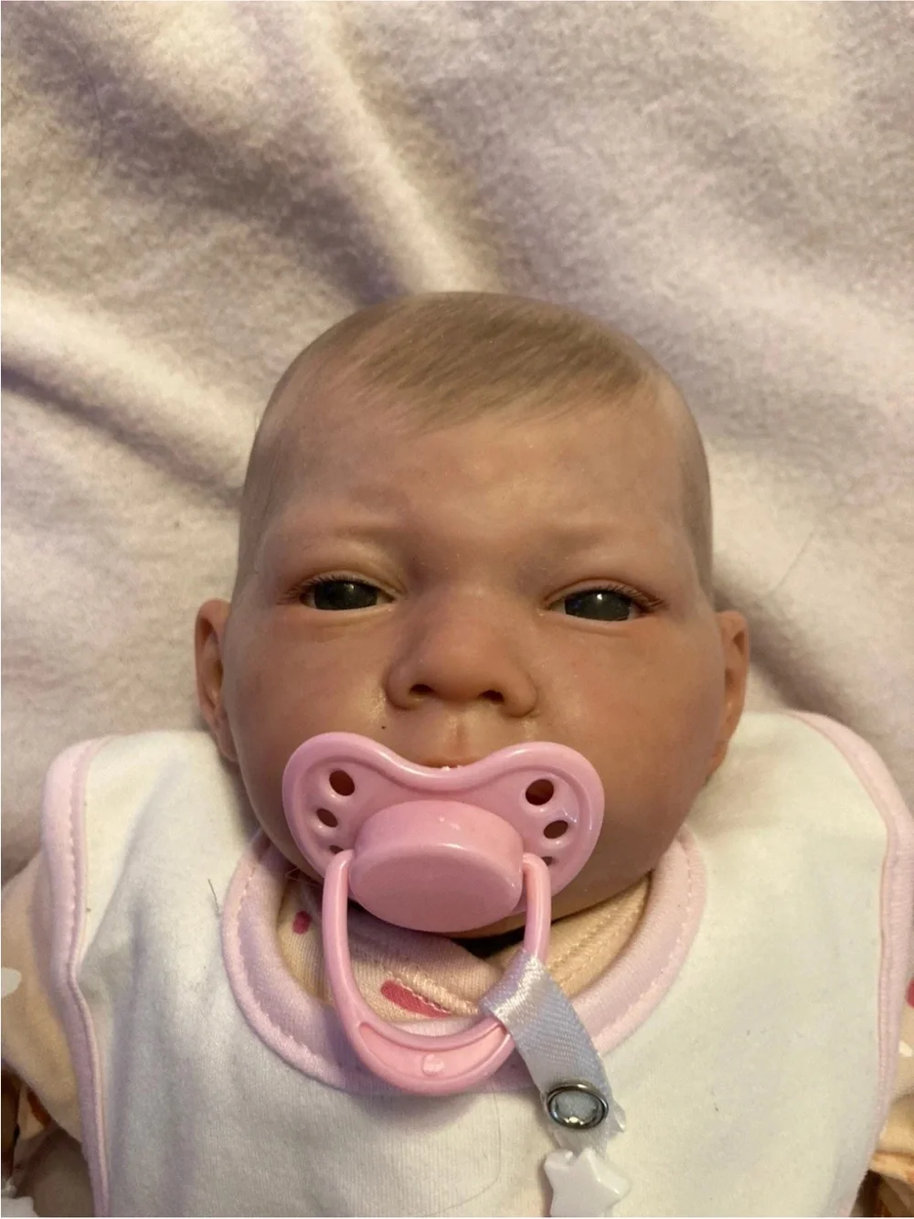 Pink Baby Girl Bib & Sleepwear Set - 'Thank Heaven for Little Girls' Reborn baby